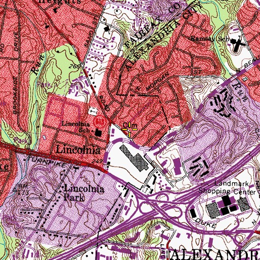 Topographic Map of Summers Family Cemetery, VA