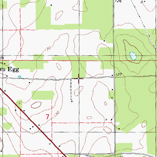 Topographic Map of Allen Chapel, FL