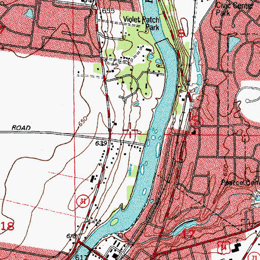 Topographic Map of River Mist On The Fox, IL