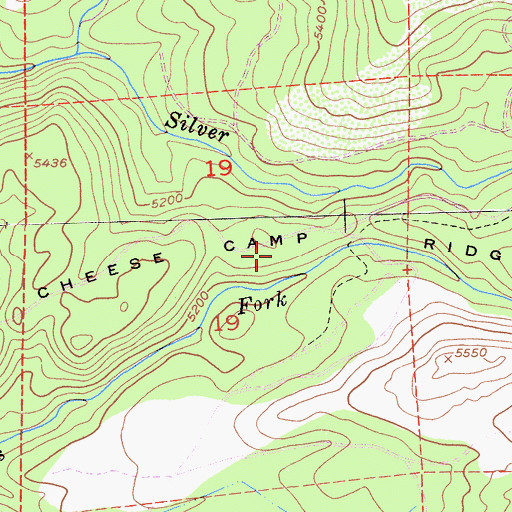Topographic Map of Chinese Camp Ridge, CA