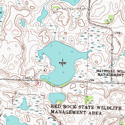 Topographic Map of Holl Lake, MN