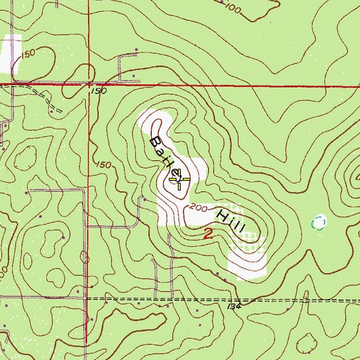 Topographic Map of Bailey Hill, FL