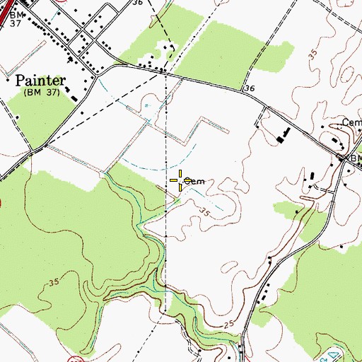 Topographic Map of Turner Plot, VA