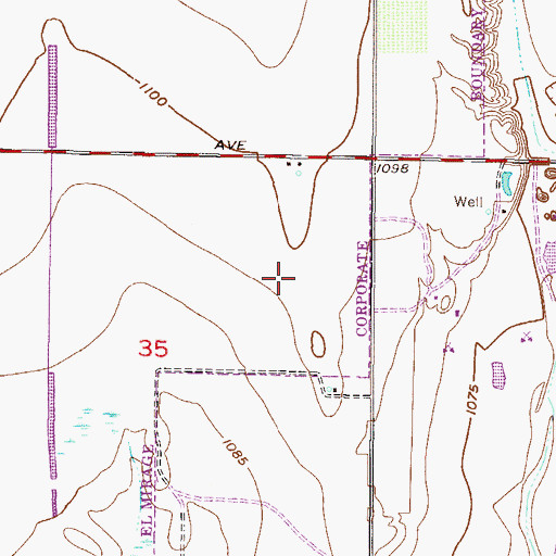 Topographic Map of El Mirage Annex Post Office, AZ