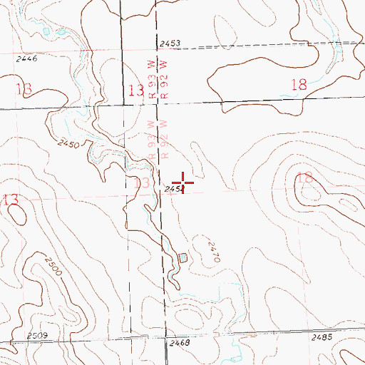 Topographic Map of North Lemmon Cemetery, ND