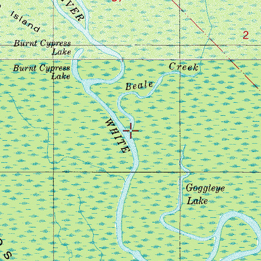 Topographic Map of Beale Creek, FL