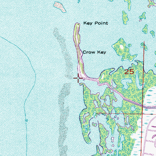 Topographic Map of Bear Branch, FL