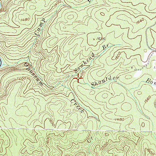 Topographic Map of Sids Falls, SC