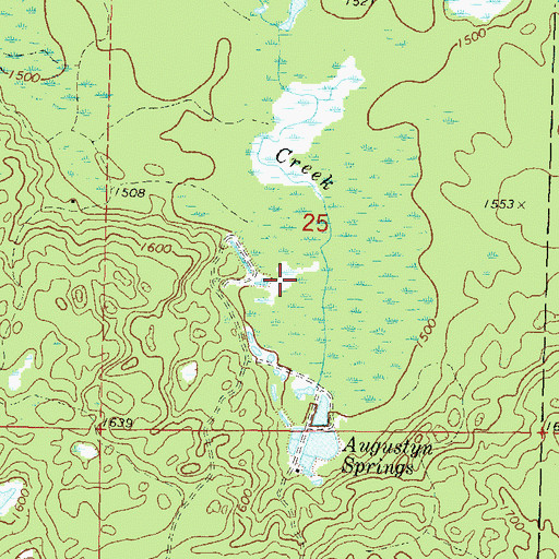 Topographic Map of Duck Pond, WI