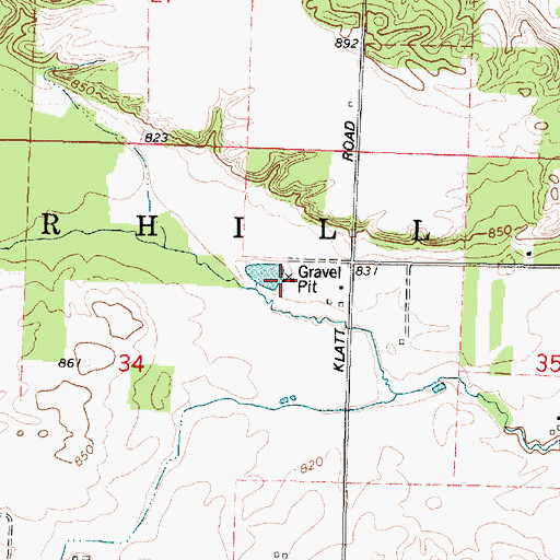 Topographic Map of Arrowhead Lake, WI