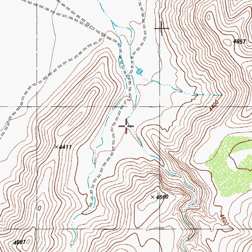 Topographic Map of Nichols Canyon, TX