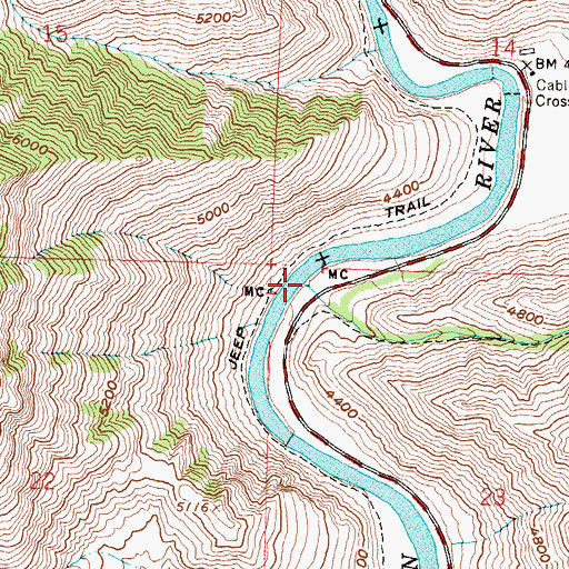 Topographic Map of Briney Creek, ID