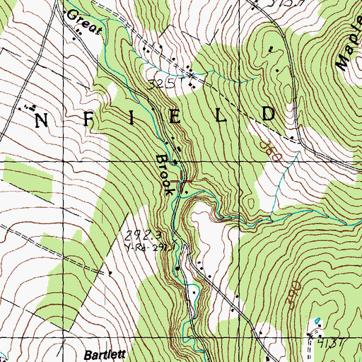 Topographic Map of Mskaskek Brook, VT