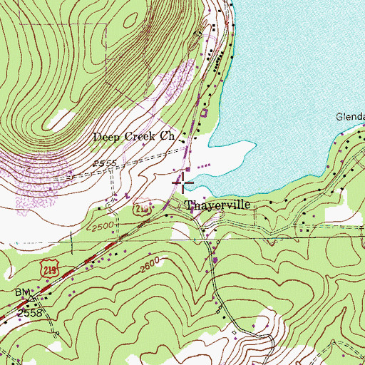 Topographic Map of Arrowhead Run, MD