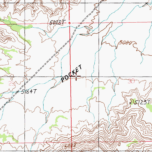 Topographic Map of Corral Pocket, UT