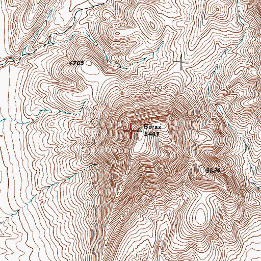 Topographic Map of Pony Bob Peak, NV