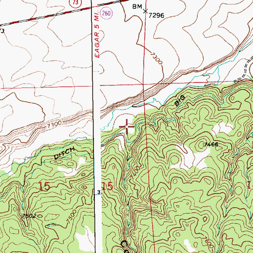 Topographic Map of Coon Canyon, AZ