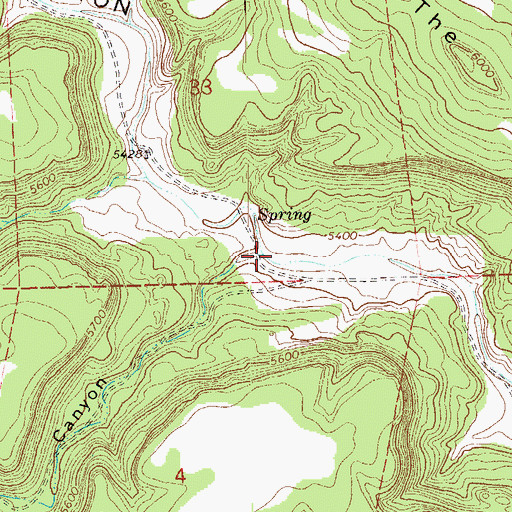 Topographic Map of Escondito Canyon, CO