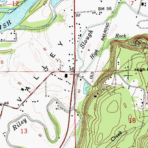 Topographic Map of Steffen Creek, WA
