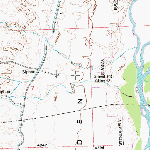 Topographic Map of Hidden Valley, WY