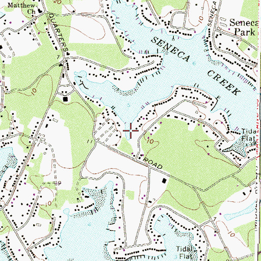 Topographic Map of Baynes Cove, MD