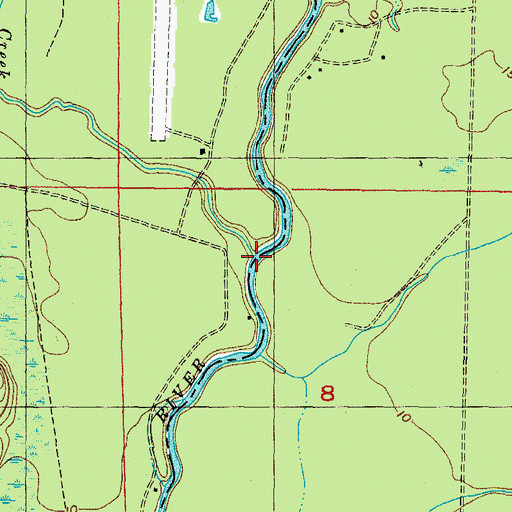 Topographic Map of Boggy Creek, FL
