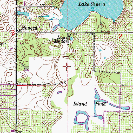 Topographic Map of Lake Bundy, FL