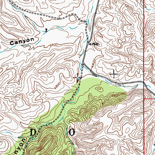 Topographic Map of Corral Canyon, AZ