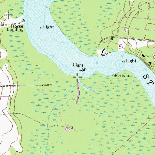 Topographic Map of Camp Branch, FL