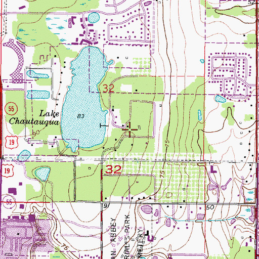 Topographic Map of Camp Soule, FL