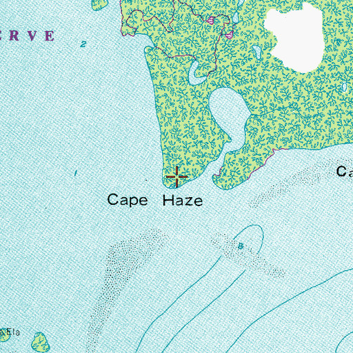 Topographic Map of Cape Haze, FL