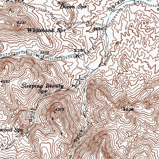 Topographic Map of Cottonwood Gulch, AZ