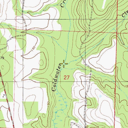 Topographic Map of Clear Branch, FL