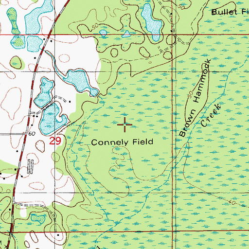 Topographic Map of Connely Field, FL