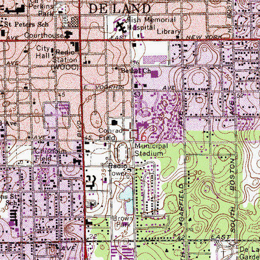 Topographic Map of Conrad Field (historical), FL