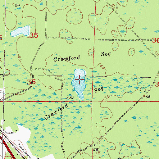 Topographic Map of Crawford Sog, FL