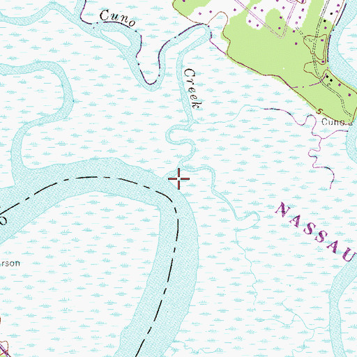 Topographic Map of Cuno Creek, FL
