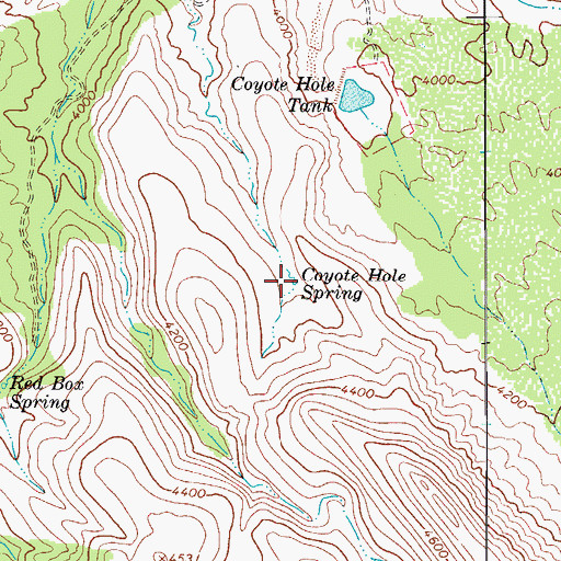 Topographic Map of Coyote Hole Spring, AZ
