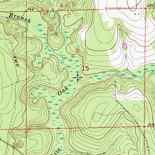 Topographic Map of Double Pond Branch, FL