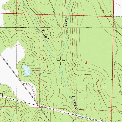 Topographic Map of Dry Branch, FL
