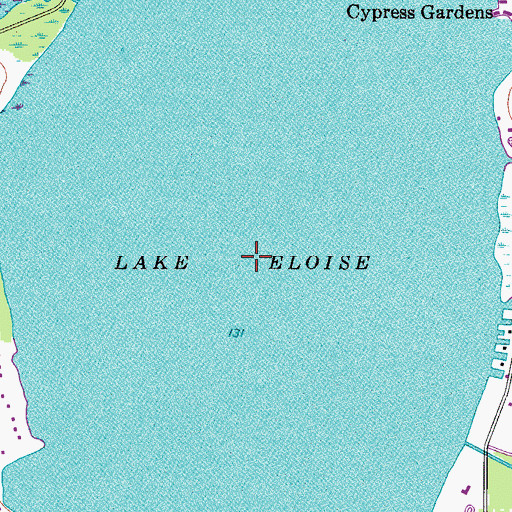 Topographic Map of Lake Eloise, FL