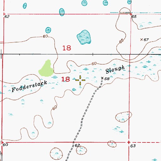 Topographic Map of Fodderstack Slough, FL