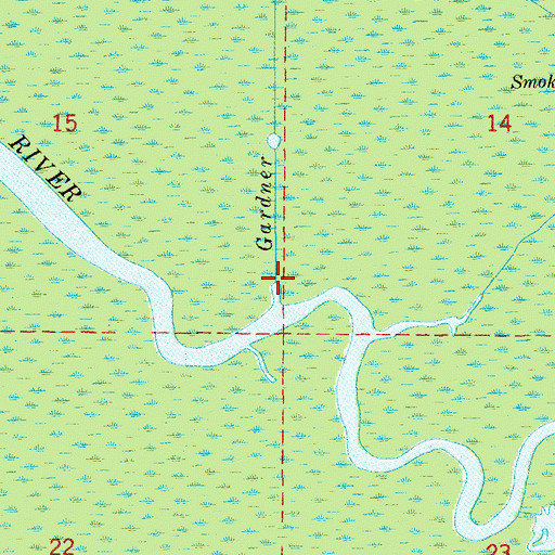 Topographic Map of Gardner Run, FL