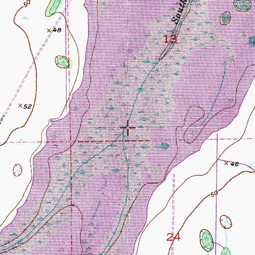 Topographic Map of Gator Branch, FL