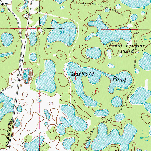 Topographic Map of Griswold Pond, FL