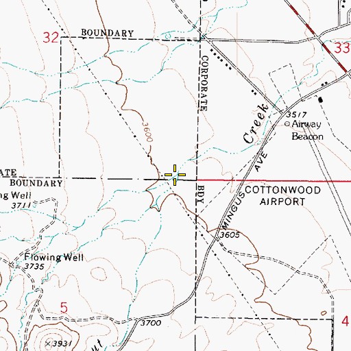 Topographic Map of Del Monte Gulch, AZ