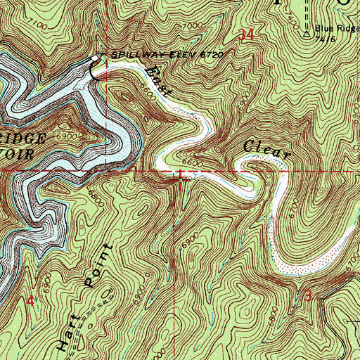 Topographic Map of Dick Hart Draw, AZ