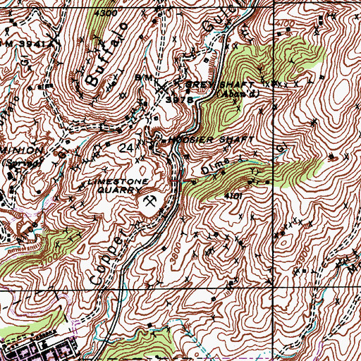 Topographic Map of Dime Gulch, AZ