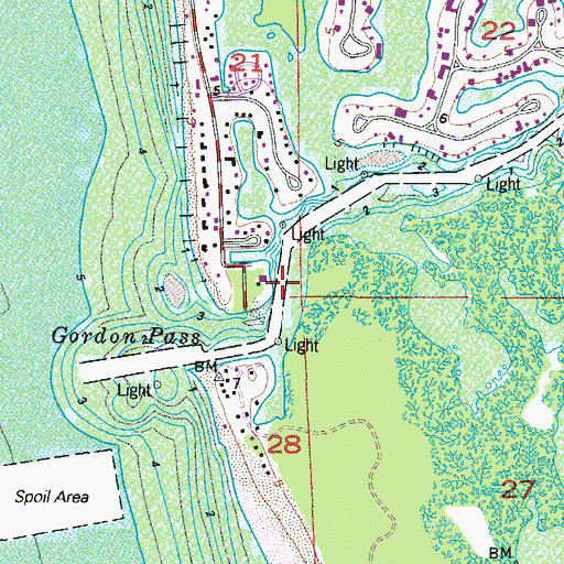 Topographic Map of Kokomis Ferry, FL