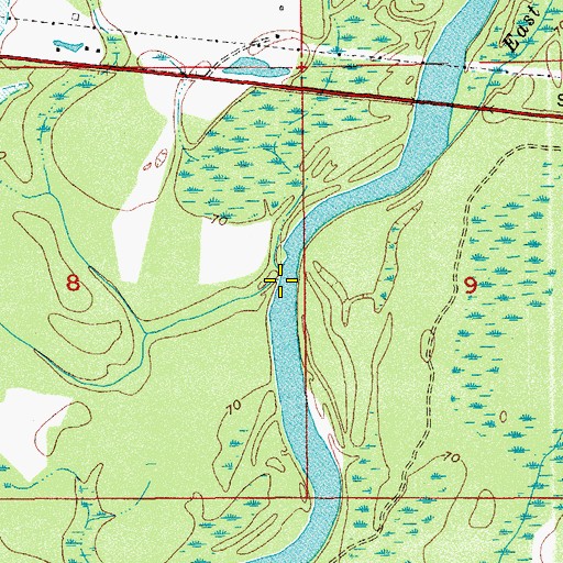Topographic Map of Limestone Branch, FL